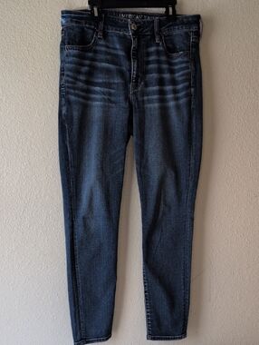 American Eagle Dark Wash High-Rise Jeans